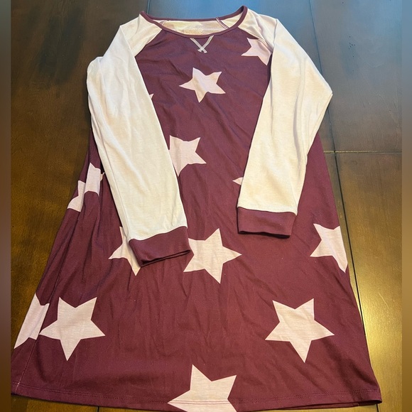Cat & Jack Girls Purple Star Nightgown - Picture 2 of 2